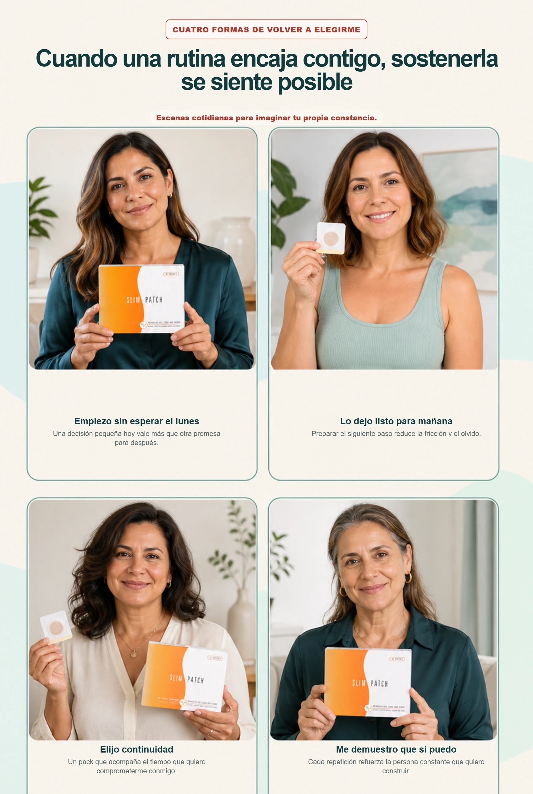 Cuatro mujeres representan distintas formas de construir constancia cotidiana