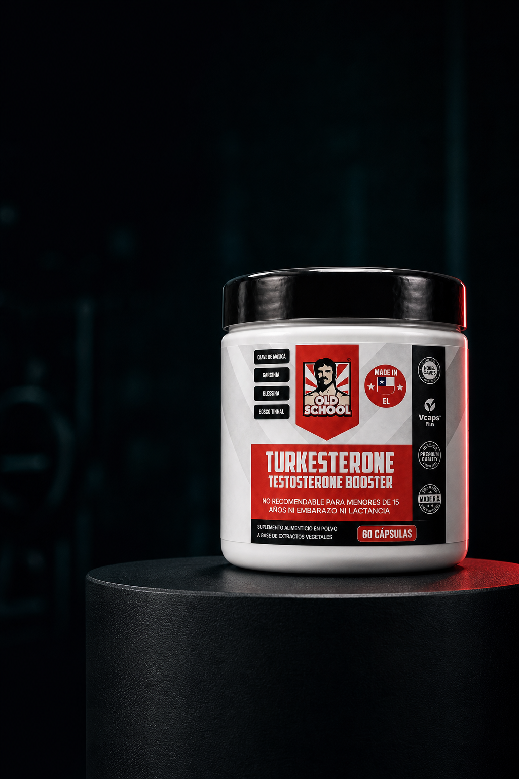 Frasco Turkesterone de 60 cápsulas